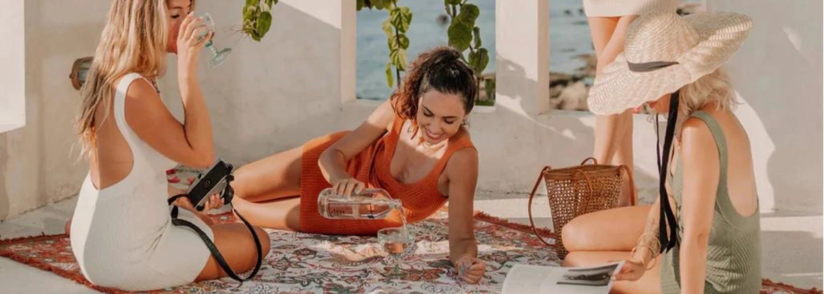 Create magical picnic set up with your friends and create everlasting memories, Magnolia Lane picnic rugs and throws