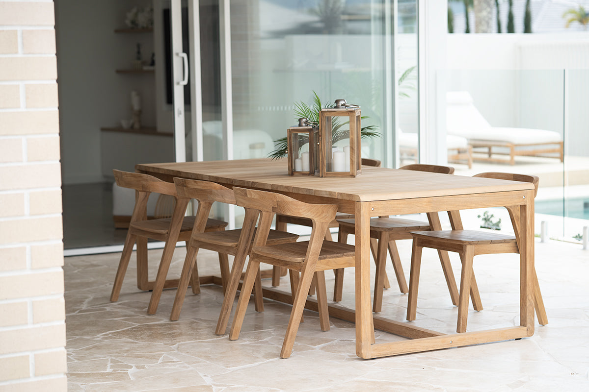 Ibiza full outdoor extension dining table-Magnolia Lane coastal luxe living