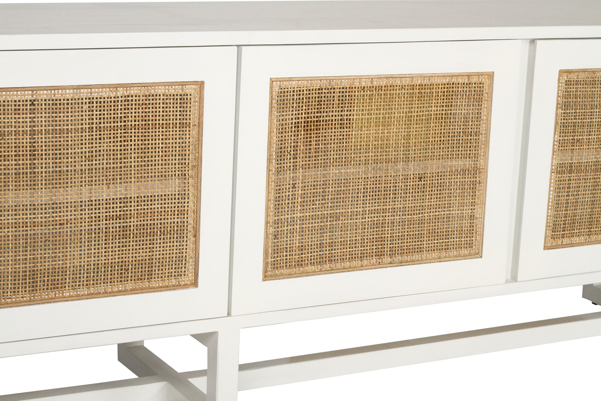 Beach House Six Door Entertainment Unit | White