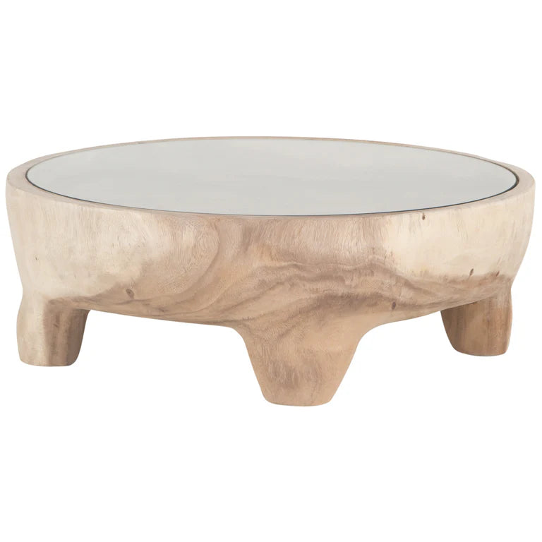 Inkolo Coffee Table hand carved from Munggur wood by Uniqwa - Magnolia Lane