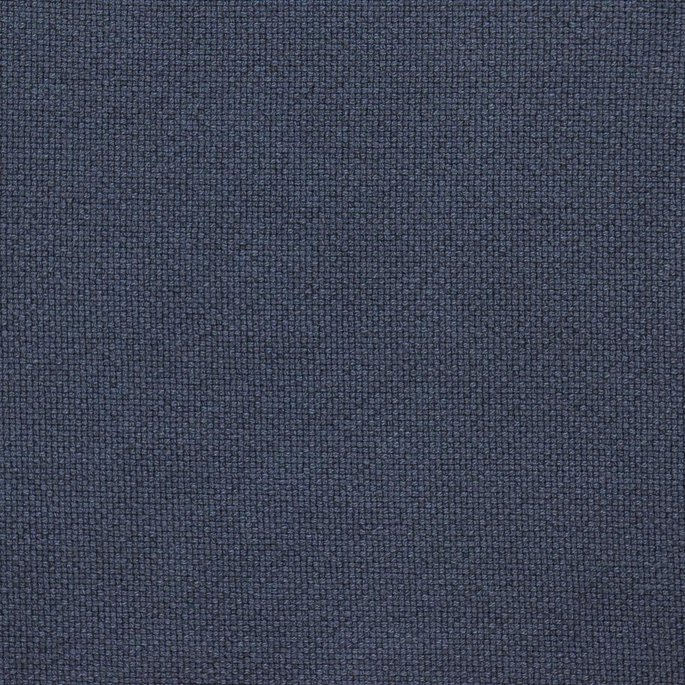 Noosa snuggle occasional chair in Navy with White Piping, fabric detail