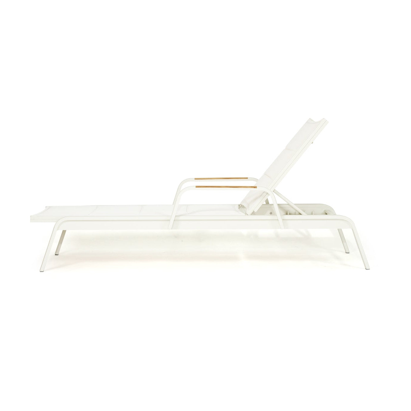 Noosa Outdoor Sun Lounger in upright reclining position 1