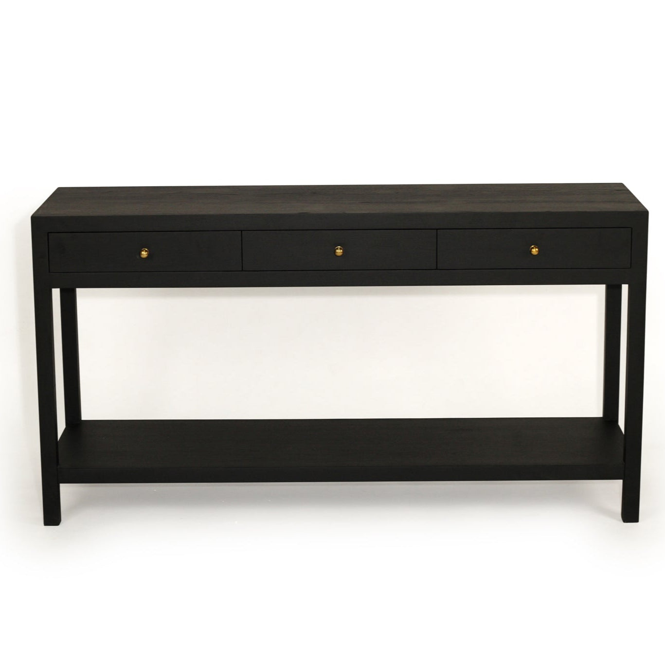Normandy black timber console table, Magnolia Lane modern Living