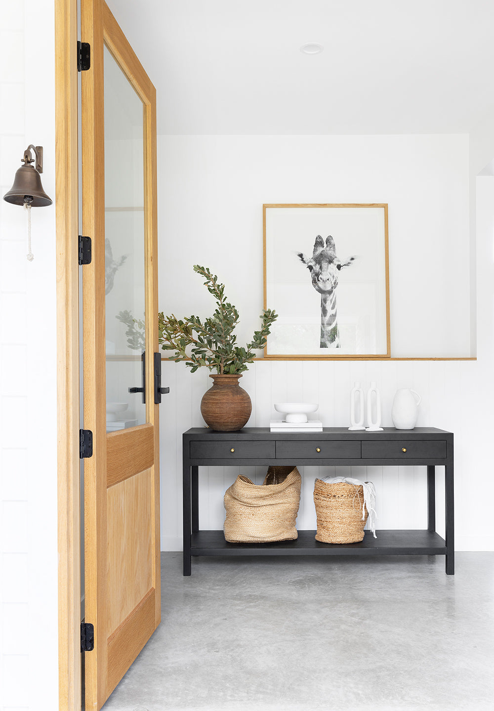 Normandy black timber console table, Magnolia Lane modern Living 2