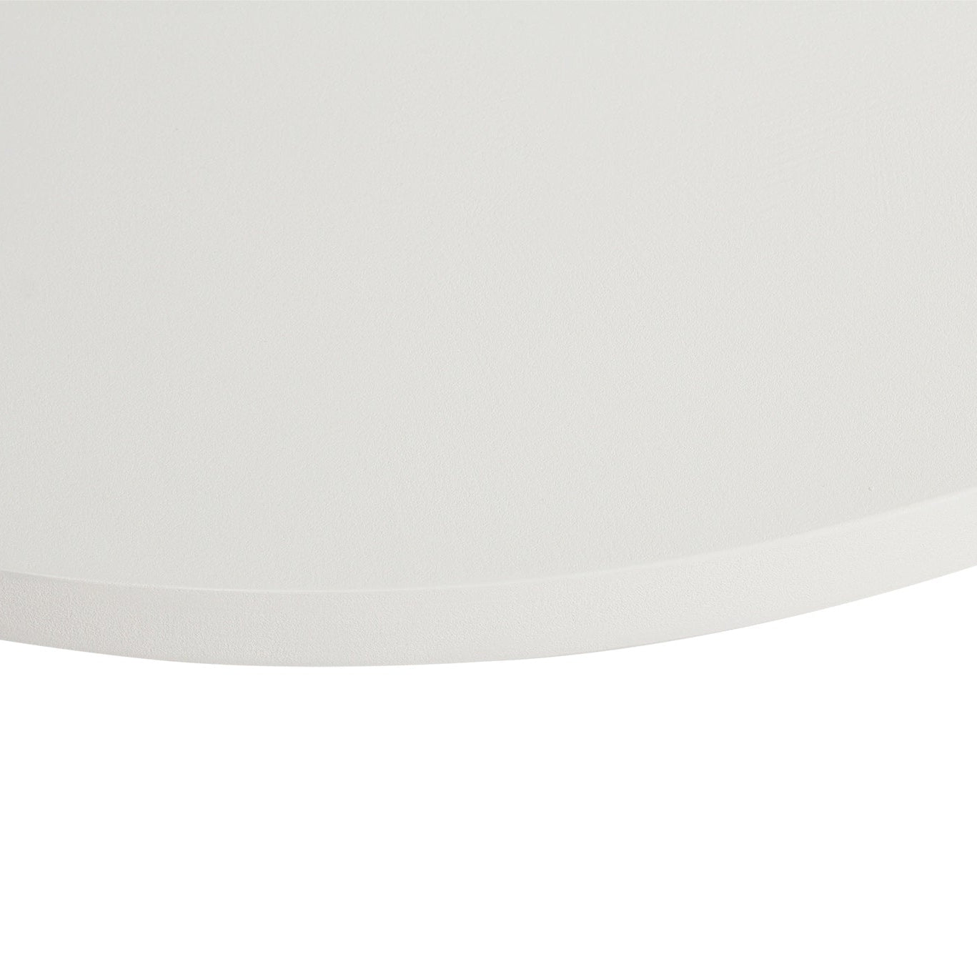 Top view of the Oasis Coffee Table with generous 120cm round tabletop in white microcement.