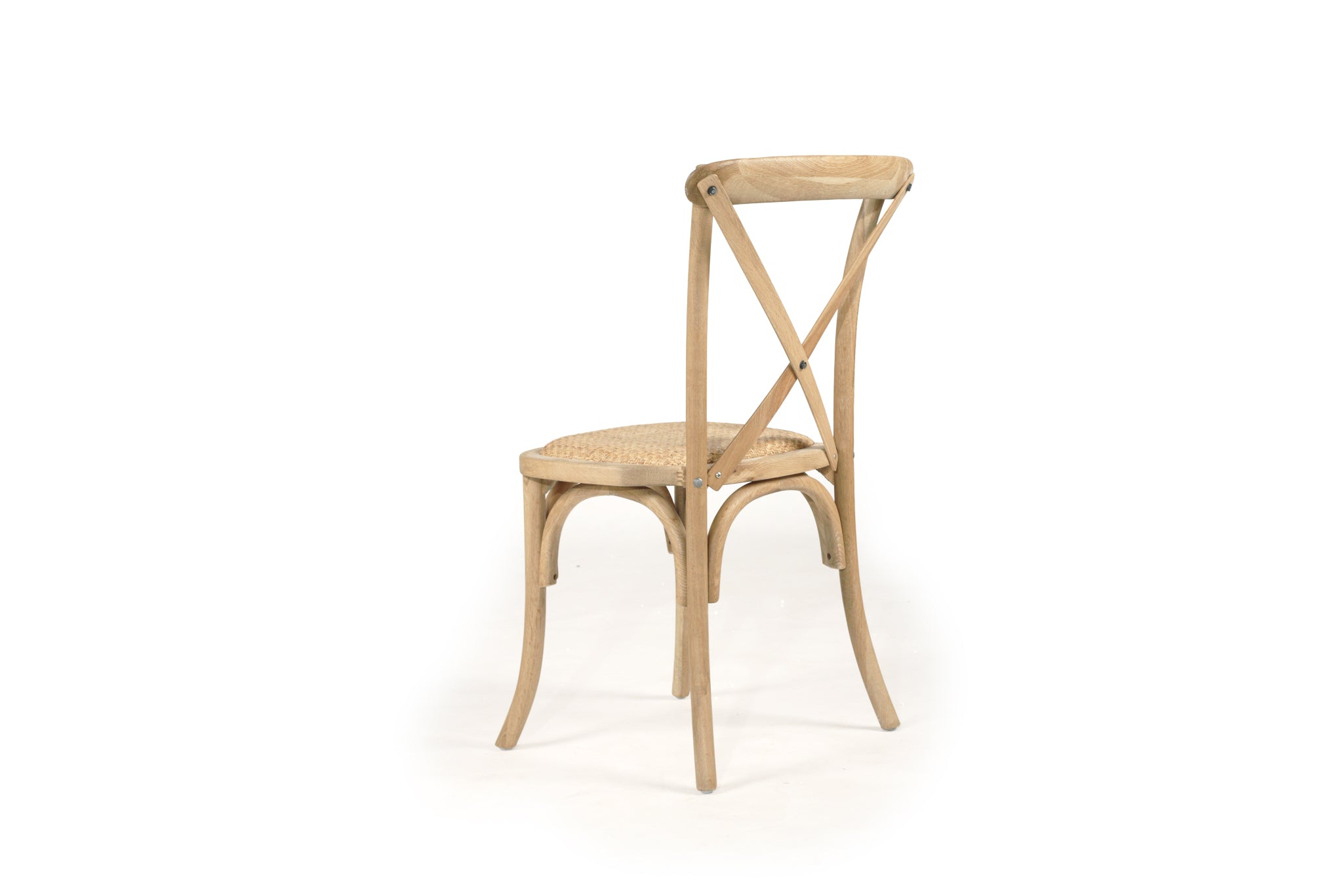 Settler Stackable Provincial Cross Back Chair | Natural Oak