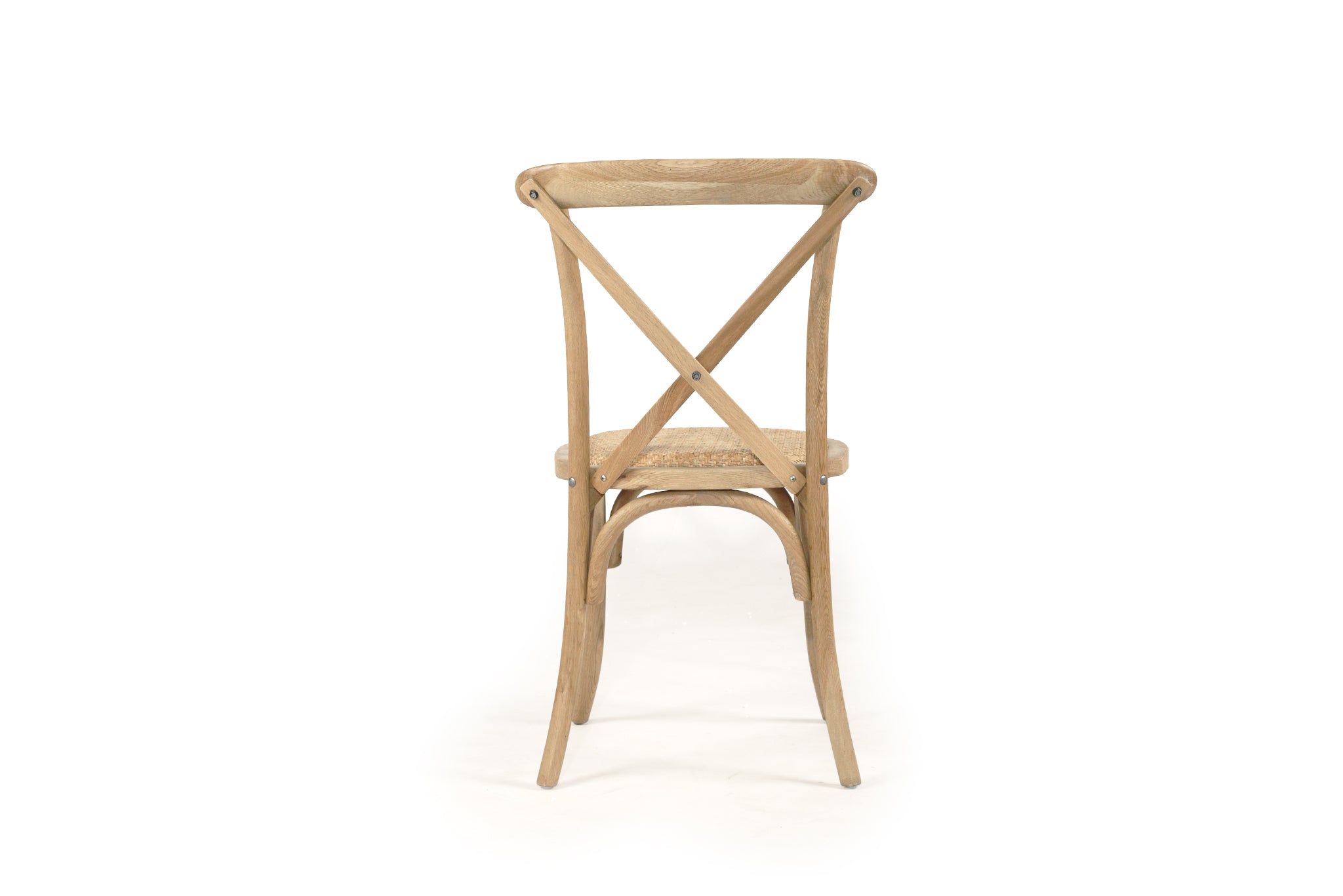 Settler Stackable Provincial Cross Back Chair | Natural Oak