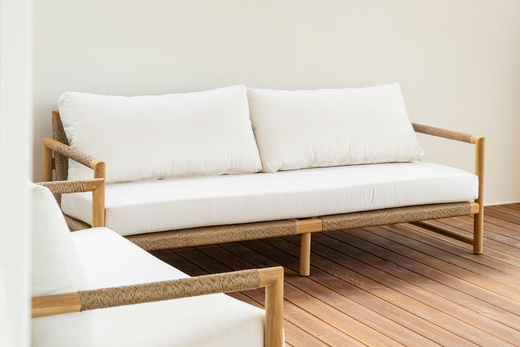 Vaucluse three seater outdoor sofa, Magnolia Lane Coastal style living
