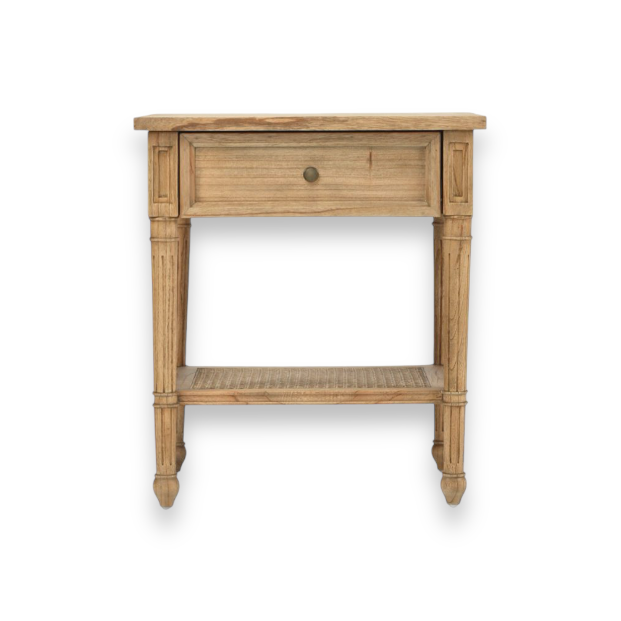 Whitsunday Bedside Table in weathered oak finish, Magnolia Lane modern coastal bedroom furniture