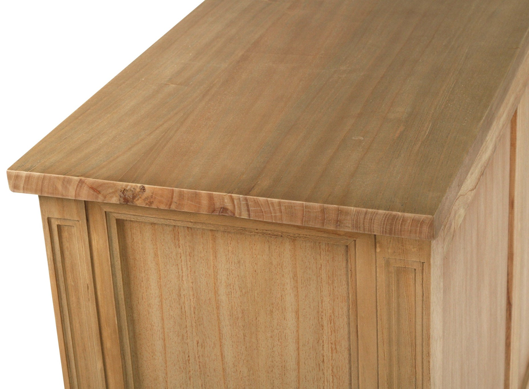 Weathered oak timber finish detail on Whitsunday sideboard surface