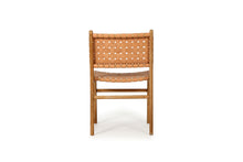 Load image into Gallery viewer, Woven leather dining chair in natural, Magnolia Lane 6
