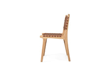 Load image into Gallery viewer, Woven leather dining chair in Tan, Magnolia Lane 3