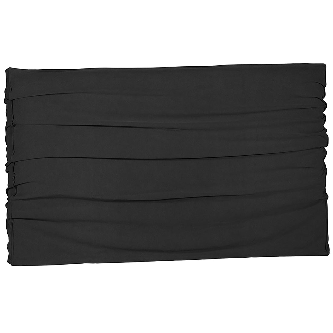 Zulu upholstered linen bedhead in black by Uniqwa, Magnolia Lane