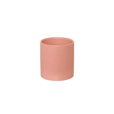 Ceramic Cylinder Pot Satin Matte - 10.5cm | Coral - Magnolia Lane