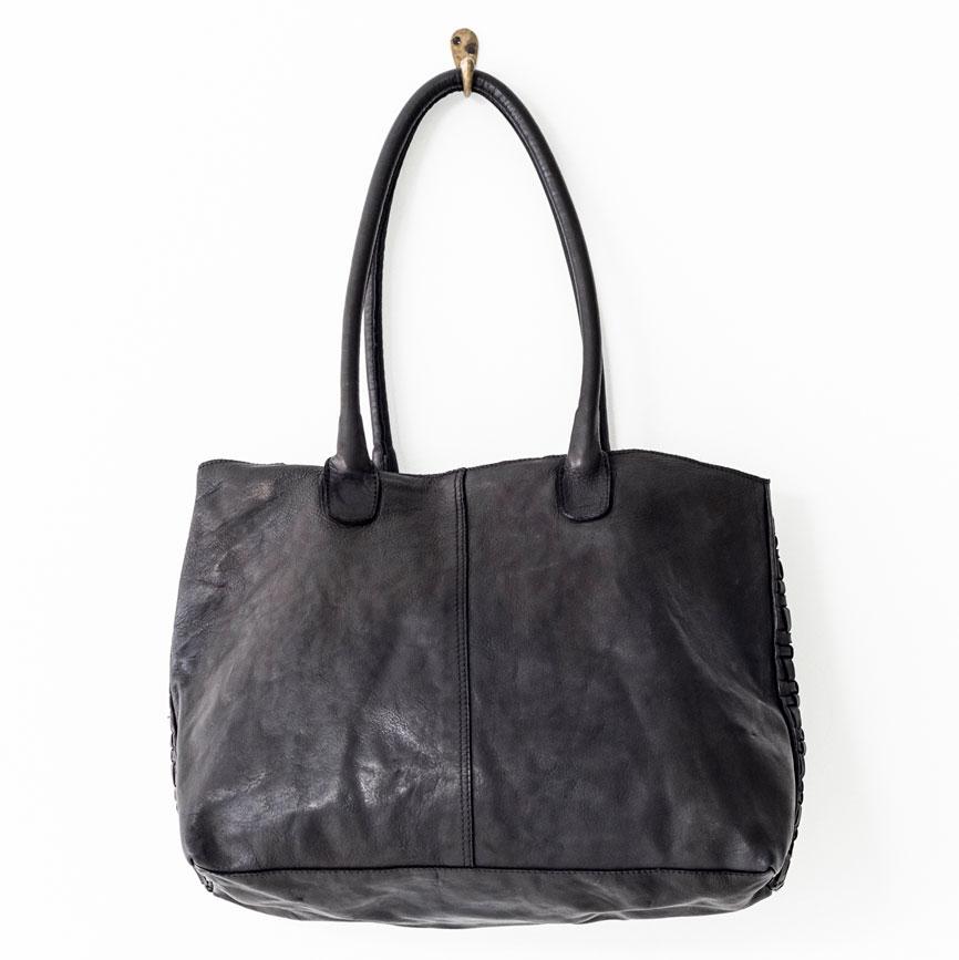 Woven Tote | Black - Juju & Co - Magnolia Lane