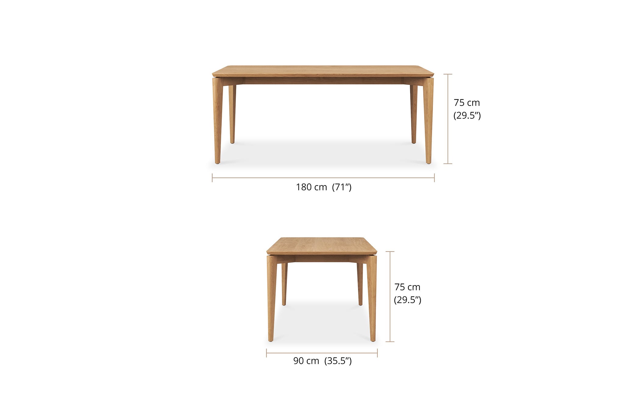Harlo Dining Table - Retro Style - Magnolia Lane
