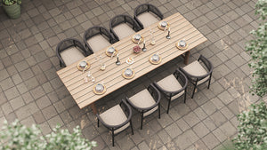 Amalfi outdoor dining table in reclaimed teak, Magnolia Lane outdoor furniture specialist 8