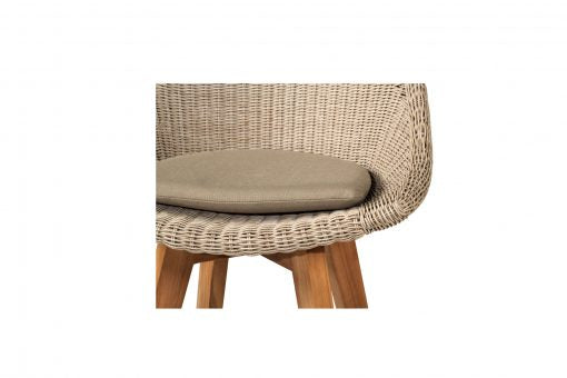 Beach House Outdoor counter kitchen stool - Set of Two | Mushroom - Magnolia Lane coastal outdoor furniture
