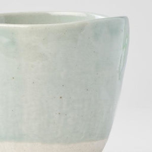 Lopsided Tea-mug - Small S2 | Tomei Blue & Bisque - Made in Japan - Magnolia Lane