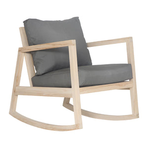 Bahama Rocking Chair in Charcoal by Uniqwa Collections, Magnolia Lane coastal interiors