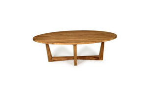 Bedarra Oval teak indoor dining table, Magnolia Lane coastal style furniture 1