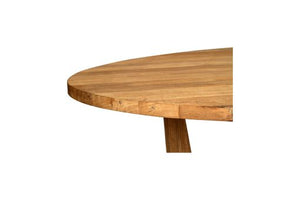 Bedarra Oval teak indoor dining table, Magnolia Lane coastal style furniture 3