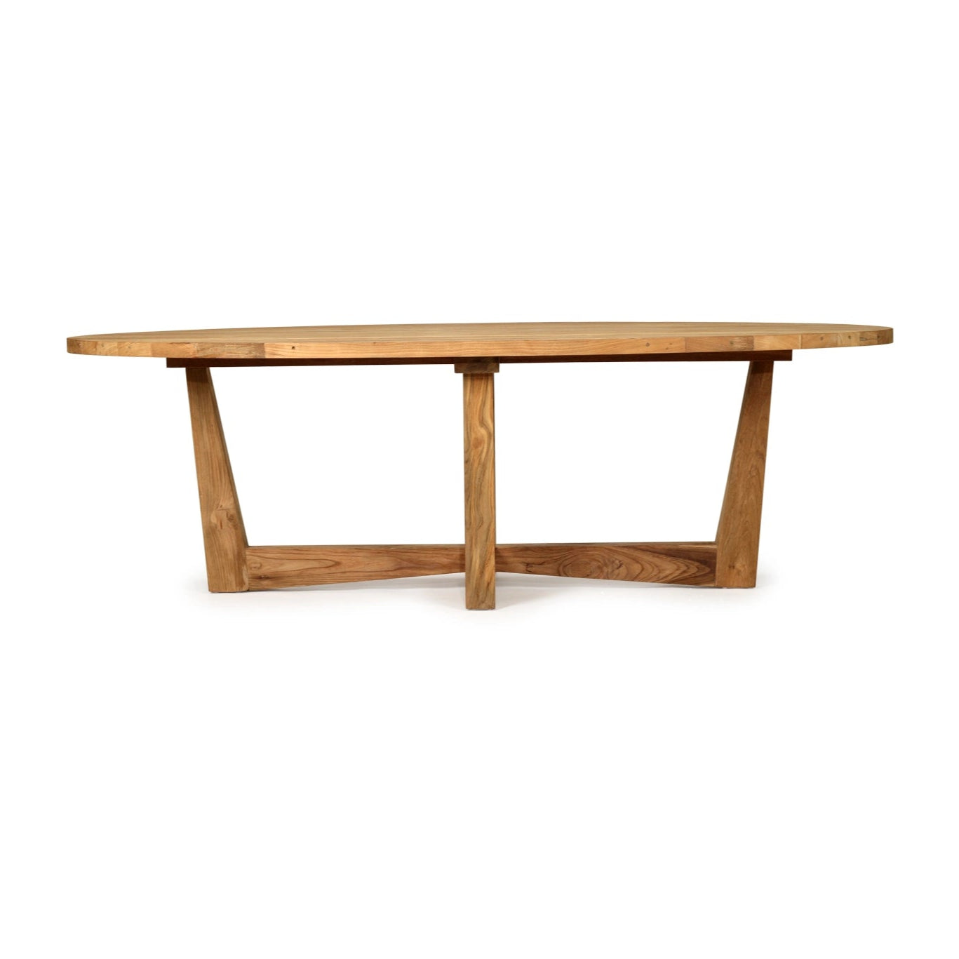 Bedarra Oval teak indoor dining table, Magnolia Lane coastal style furniture