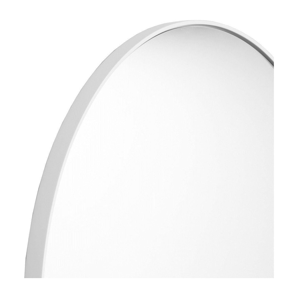 Bjorn Round Mirror Bright White-Magnolia Lane