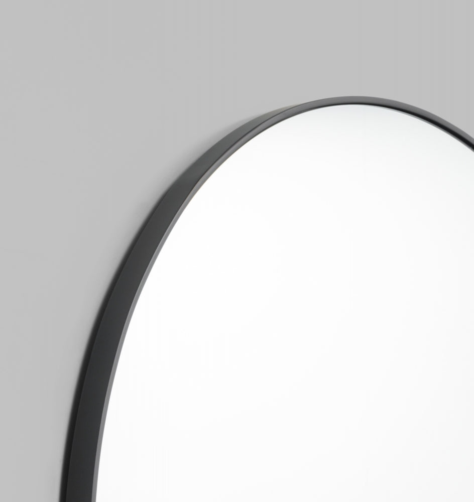 Bjorn Round Mirror Black-Magnolia Lane
