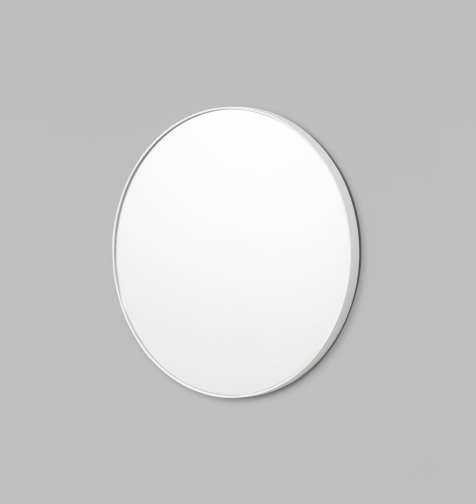 Bjorn Round Mirror Bright White-Magnolia Lane