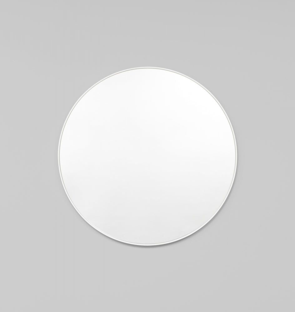 Bjorn Round Mirror Bright White-Magnolia Lane