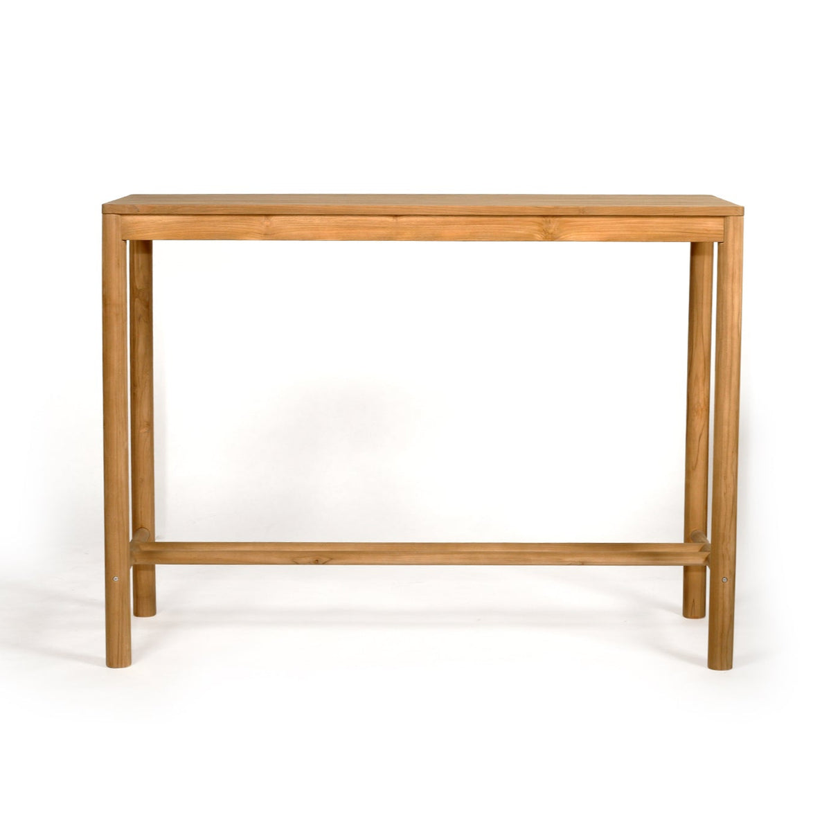 Cable Beach Bar Table, front view.