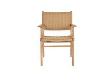 Load image into Gallery viewer, Cable Beach teak and synthetic rattan weave full outdoor dining arm chair, Magnolia Lane 1