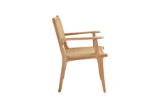 Load image into Gallery viewer, Cable Beach teak and synthetic rattan weave full outdoor dining arm chair, Magnolia Lane 2