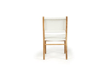 Load image into Gallery viewer, Cable Beach full outdoor teak and woven dining chair, Magnolia Lane back