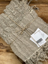 Load image into Gallery viewer, Clover hand loomed linen throw, Magnolia Lane Wabi Sabi sl;ow living style