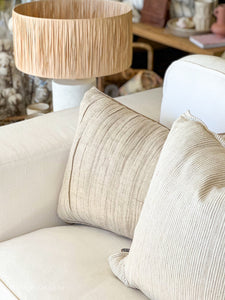 Sabbia cushion in natural, linen and cotton blend by Eadie Lifestyle, Magnolia Lane Sunshine Coast