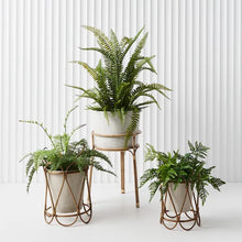 Load image into Gallery viewer, Artificial Leather Fern in green, Magnolia Lane artificial plants, home decor