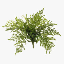 Load image into Gallery viewer, Artificial Leather Fern in green, Magnolia Lane artificial plants