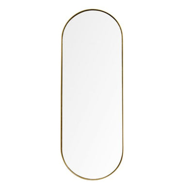 Gatsby Oval Mirror with Gold Frame, Magnolia Lane