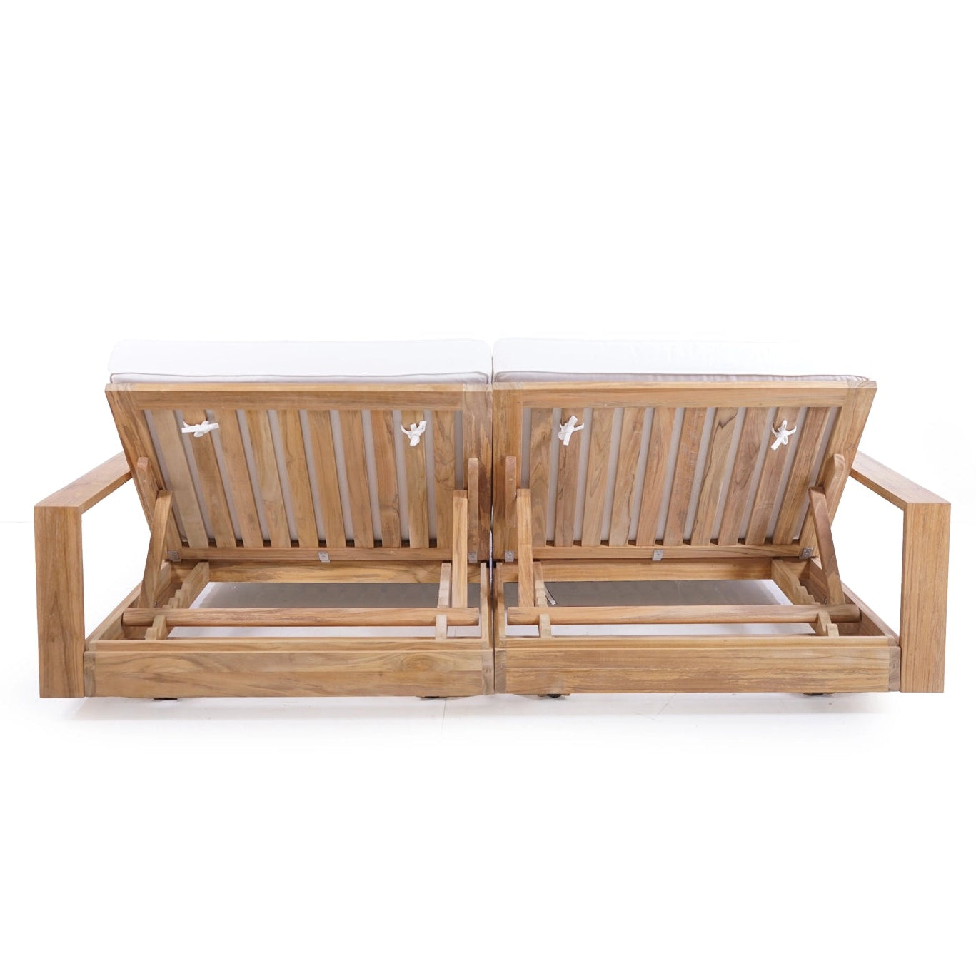 Harbour Island double outdoor sun lounger with arm rests, magnolia lane poolside furniture 4