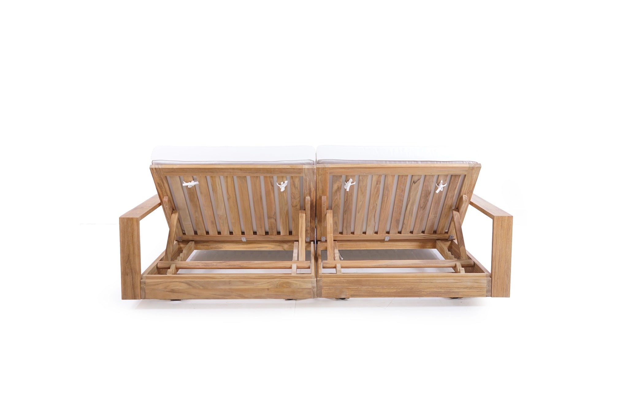 Harbour Island double outdoor sun lounger with arm rests, magnolia lane poolside furniture 4