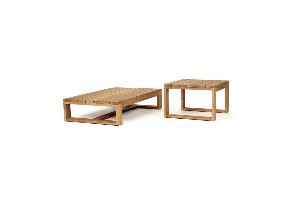 Harbour Island Outdoor Coffee Table in Low, shown with coordinating furniture.