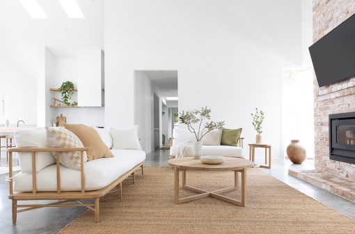 Harbour Island two seater sofa, Magnolia Lane coastal luxe living 1