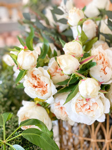 Peony x 3 | Cream - Faux Flowers - Magnolia Lane