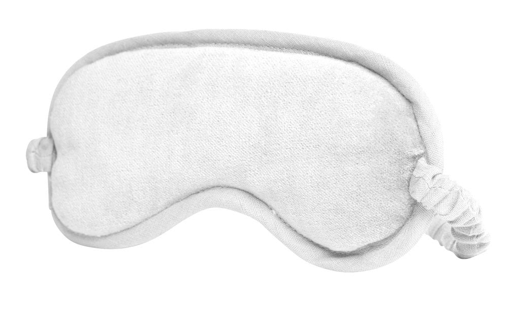 Lynette Velvet Eye Mask | White - Magnolia Lane