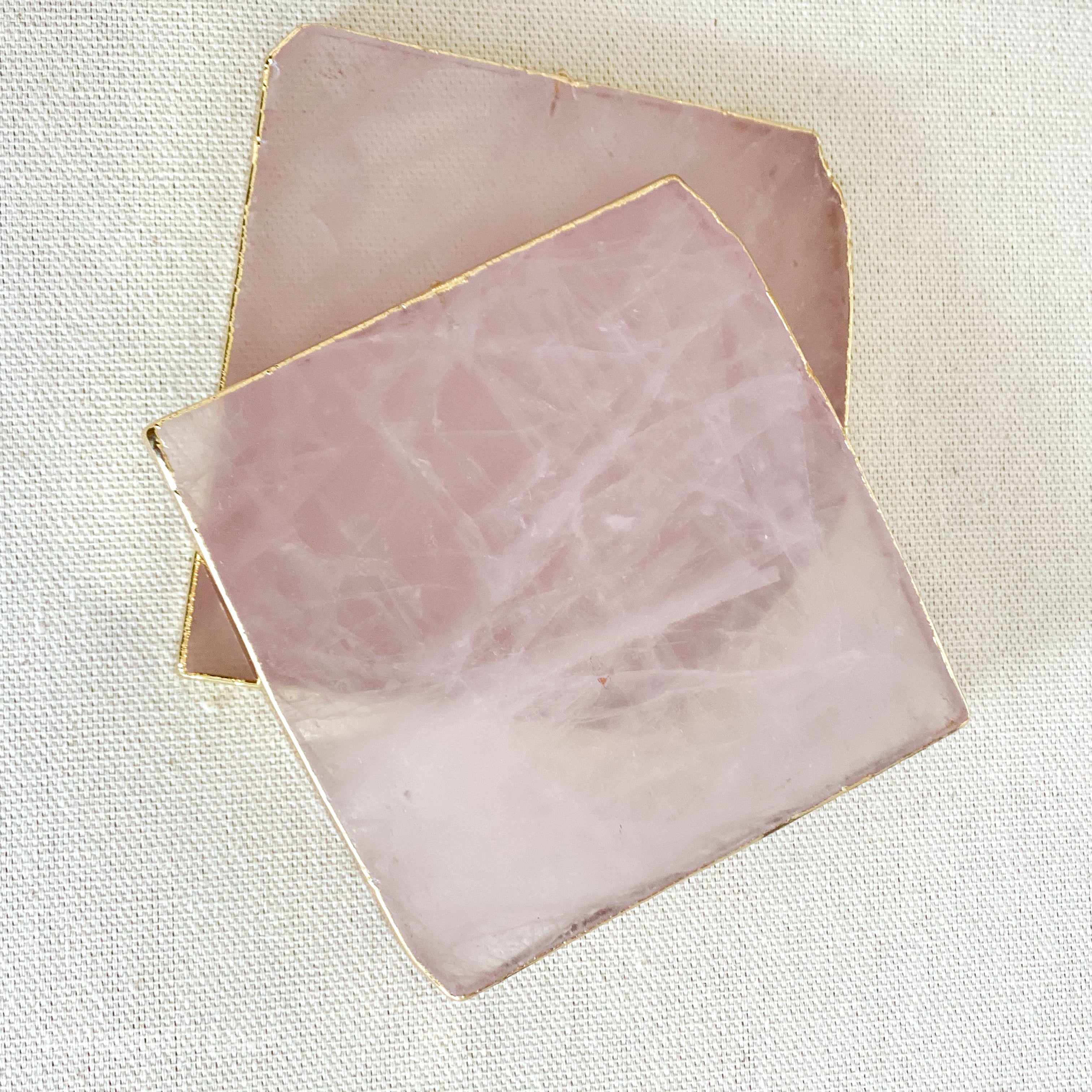Quartz Coasters - Set of two | Pink - Magnolia Lane