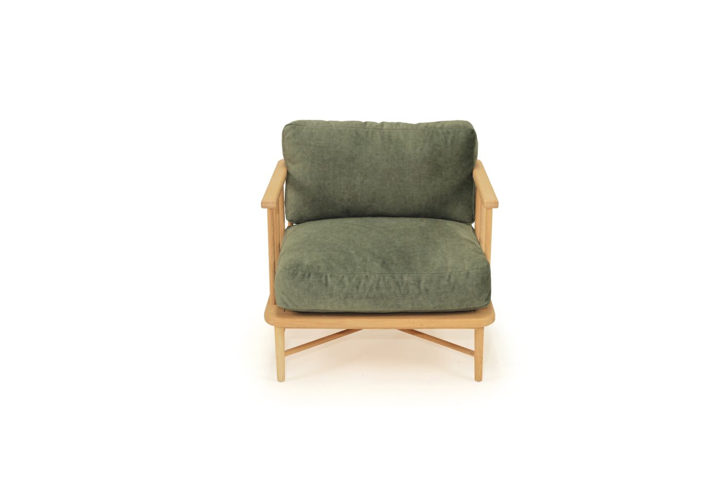 Harbour Island Armchair | Green Velvet