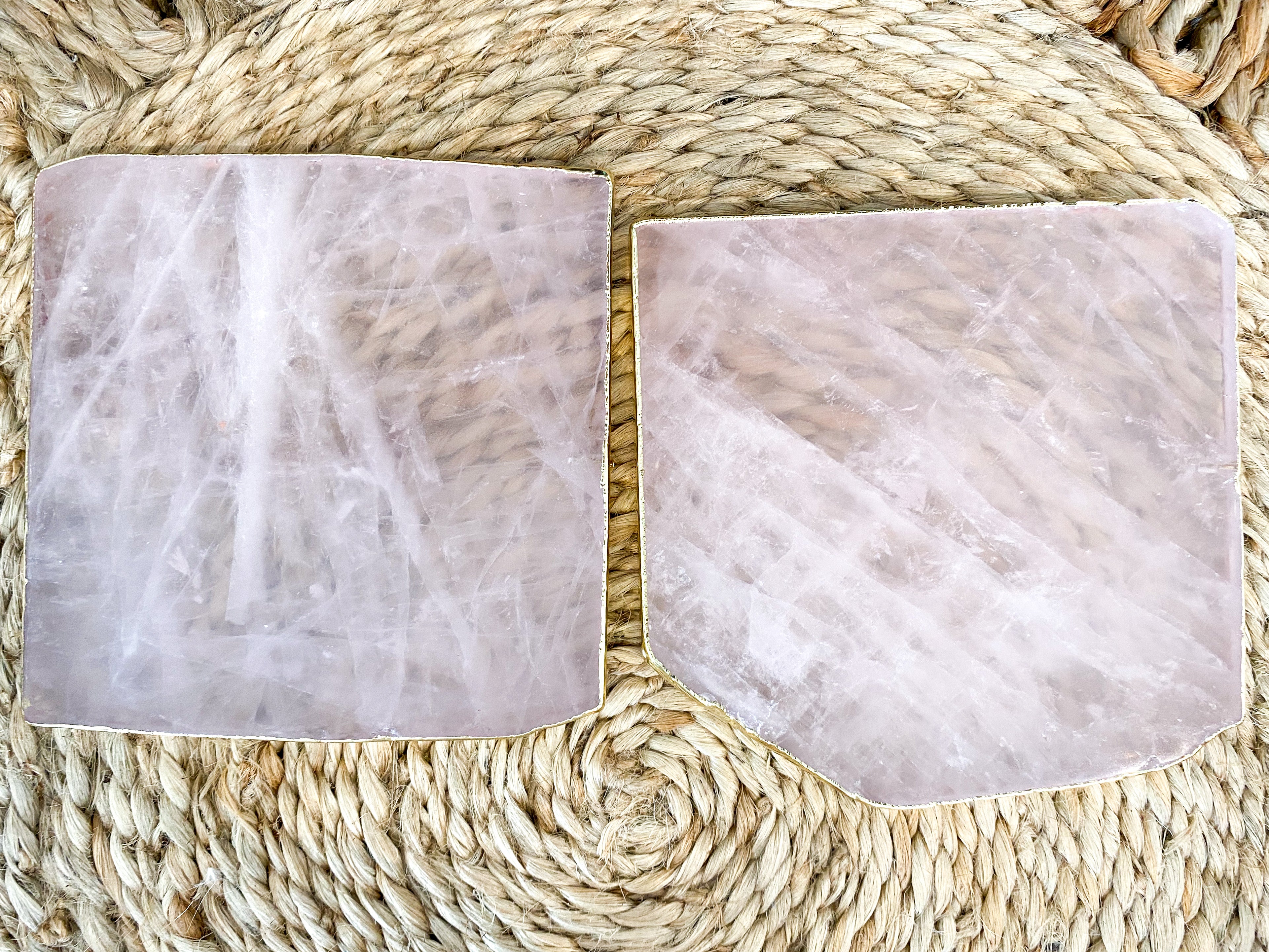Quartz Coasters - Set of two | Pink - Magnolia Lane