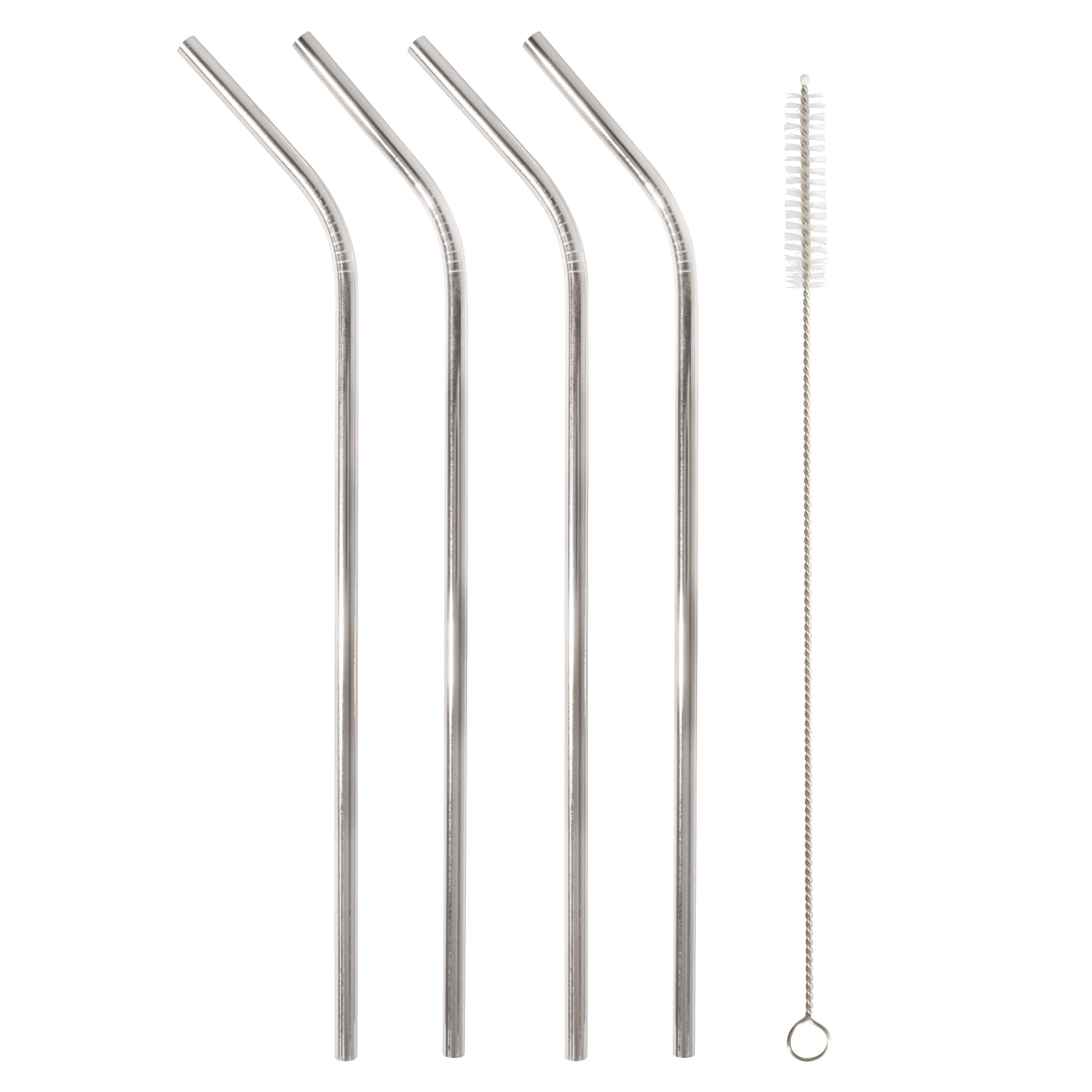 Reusable Metal Straws S4 - Metallic Assort Silver + Gold - Magnolia Lane